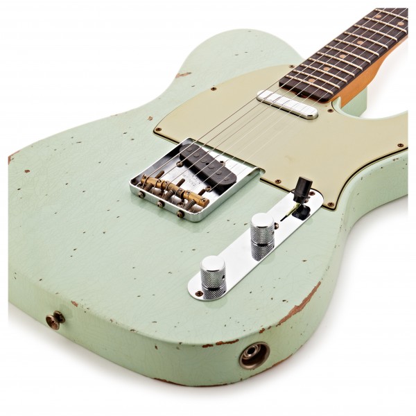 ❆LaquerFinish SurfGreen Relic Telecaster Fender Custom Shop Limited 61 Tele - Relic Faded Aged Surf Green