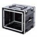 Gator Rack Case with Shock Suspensions, 8U - Angled Open 2
