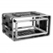 Gator 4U Shock Audio Rack with Rubber Suspension - Angled Open