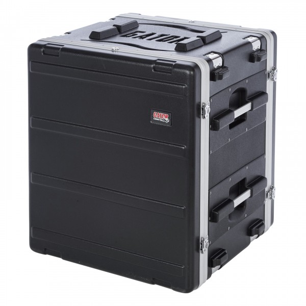 Gator 12U Shock Audio Rack with Rubber Suspension - Angled Closed 2