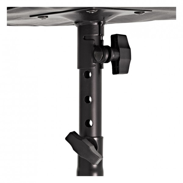 Drum Throne Stool by Gear4music, Black - Height Adjuster