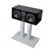 Fisual Dynami Gloss White Centre Speaker Stand 450mm (Single)