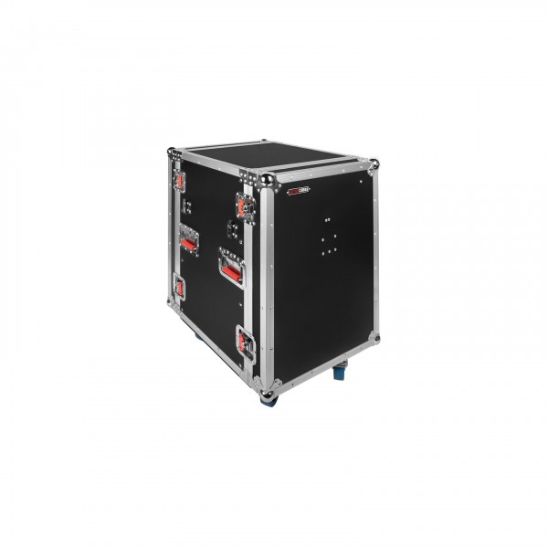 Gator GTOUR16U-TBL G-TOUR 16U Rack with Convertible Table-Top Lids - Folded, Angled