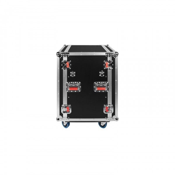 Gator GTOUR16U-TBL G-TOUR 16U Rack with Convertible Table-Top Lids - Folded, Rear