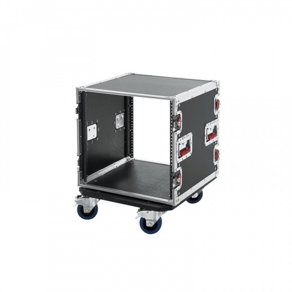 Gator G-TOUR 10U CAST Standard Audio Road Rack Case with Casters - Open, Right